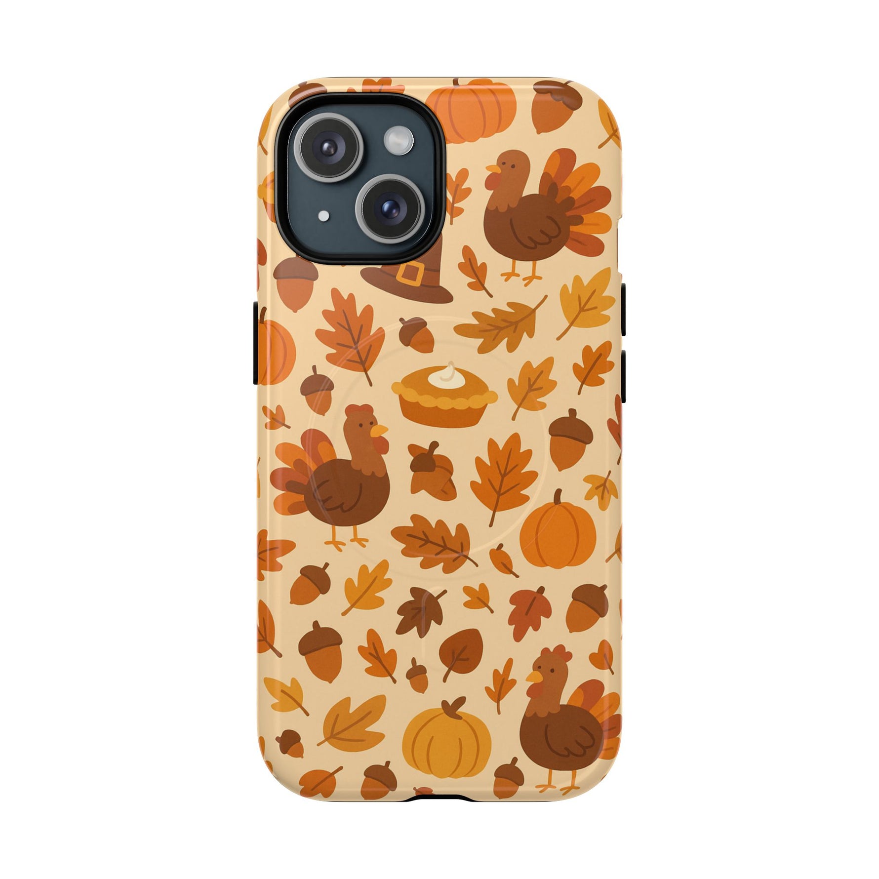 Thanksgiving-Themed Tough Magnetic iPhone Case | Compatible with MagSafe - Shamo's