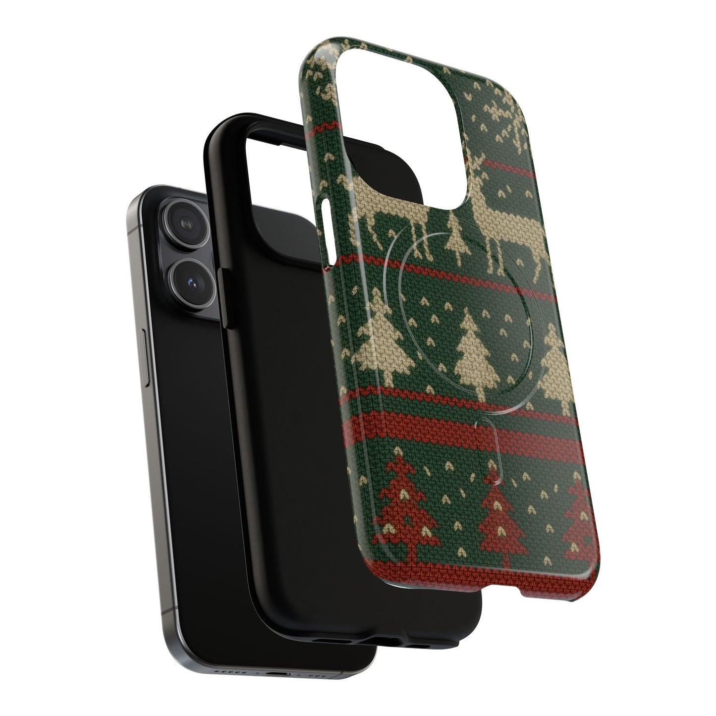 Holiday Knit Reindeer MagSafe Tough iPhone Case