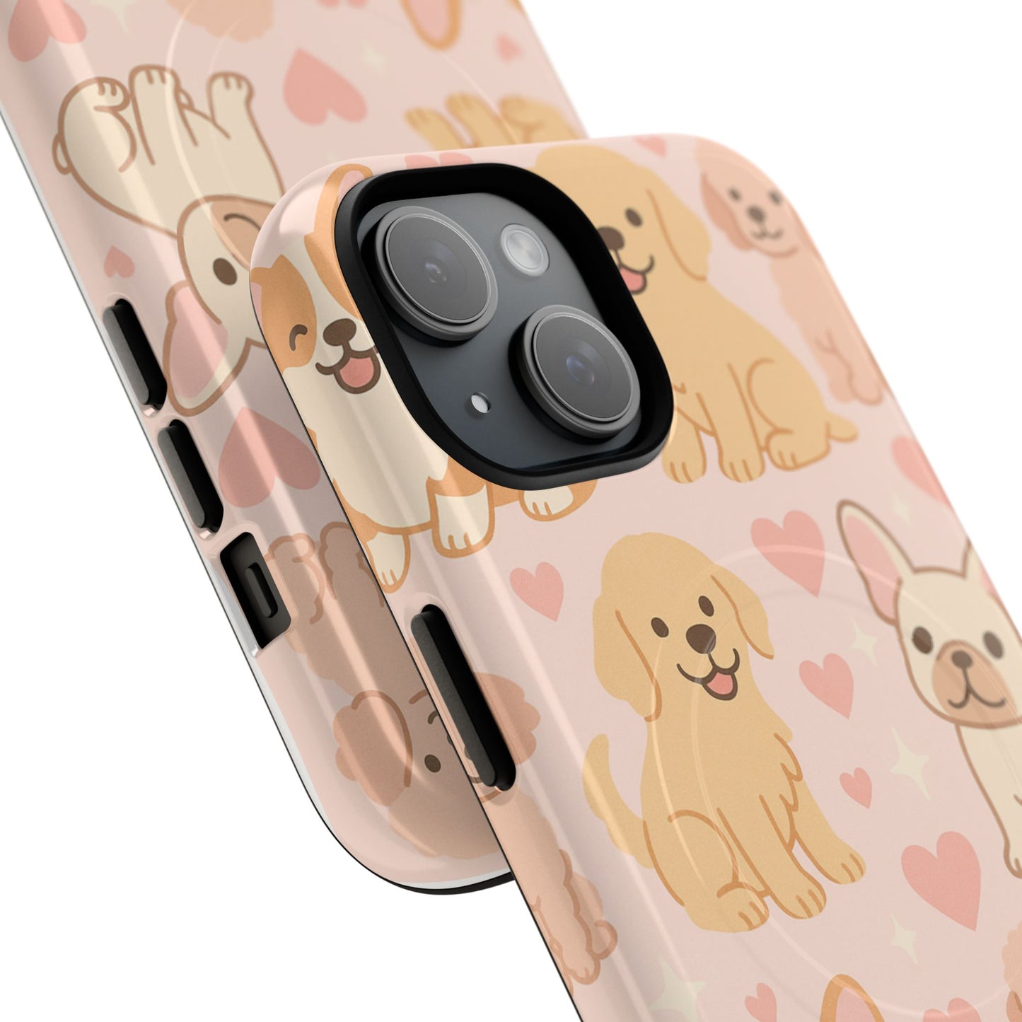 Puppies & Hearts iPhone Case compatible with MagSafe - Shamo's