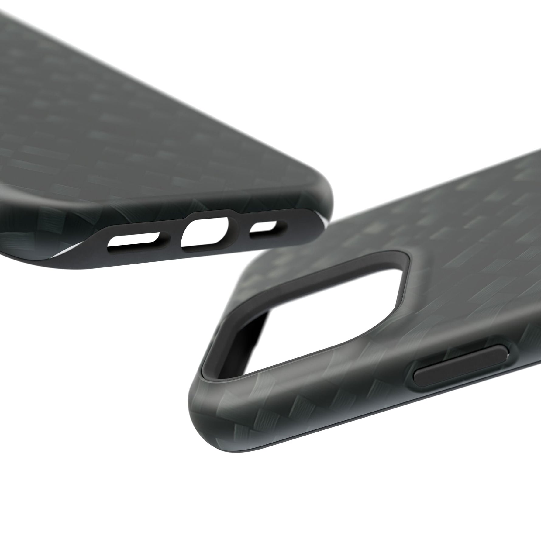 Dark Carbon Fiber Texture Magnetic Impact-Resistant iPhone Case | MagSafe compatible  Shamo's