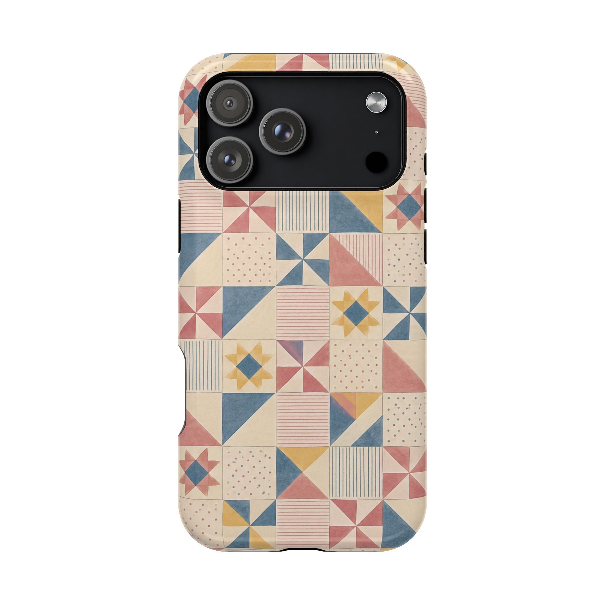 Prairie Quilt – Pastel Patchwork Pattern MagSafe Phone Case