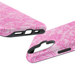 Pink Lingerie Lace Print Impact-Resistant iPhone Case | MagSafe - iPhone 17 / Glossy - Shamo's