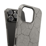 Cracked Concrete Texture iPhone Case with MagSafe compatibility
