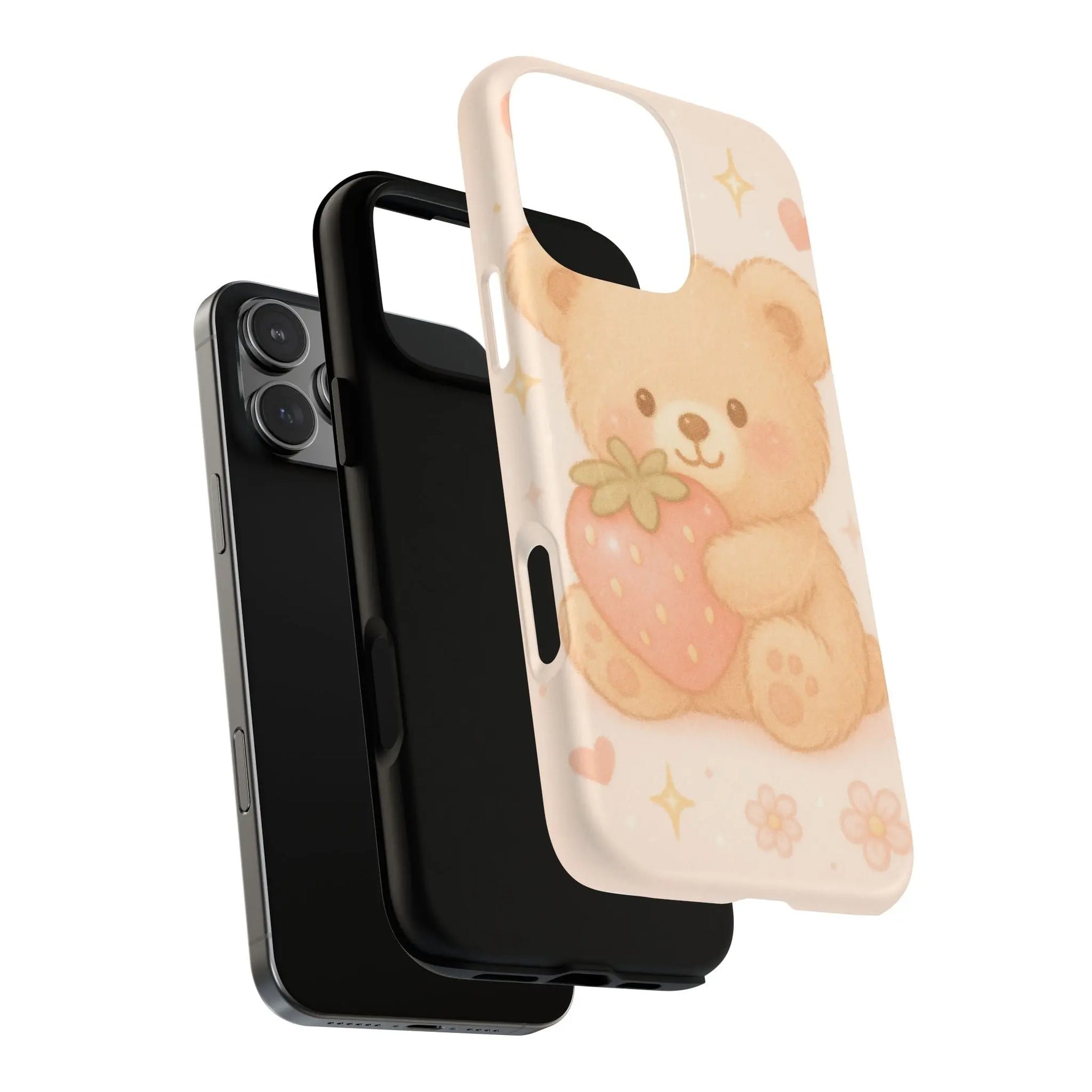 Strawberry Teddy iPhone Case with MagSafe  Shamo's