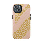 Pink Gold Leopard iPhone Case compatible with MagSafe - Shamo's