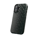 Dark Carbon Fiber Texture Magnetic Impact-Resistant iPhone Case | MagSafe compatible - iPhone 17 Pro Max / Glossy - Shamo's
