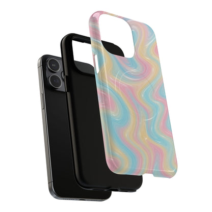 Rainbow Marble Swirl iPhone Case with MagSafe - Shamo's