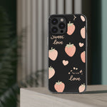 Sweet Love Strawberry Clear iPhone Case | MagSafe - Shamo's