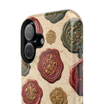 Vintage Wax Seal Pattern Magnetic Impact-Resistant Phone Case with MagSafe Compatibility