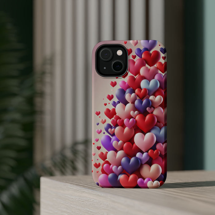Shamo's Phone Case | MagSafe Compatible | Love Hearts Theme for iPhone 17 and more