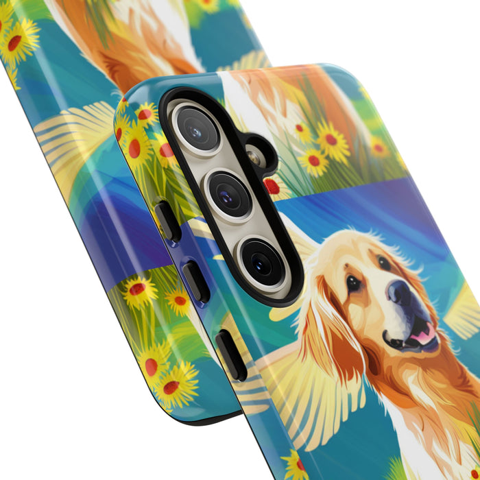 Tough Cases Golden Retriever with Wings Phone case