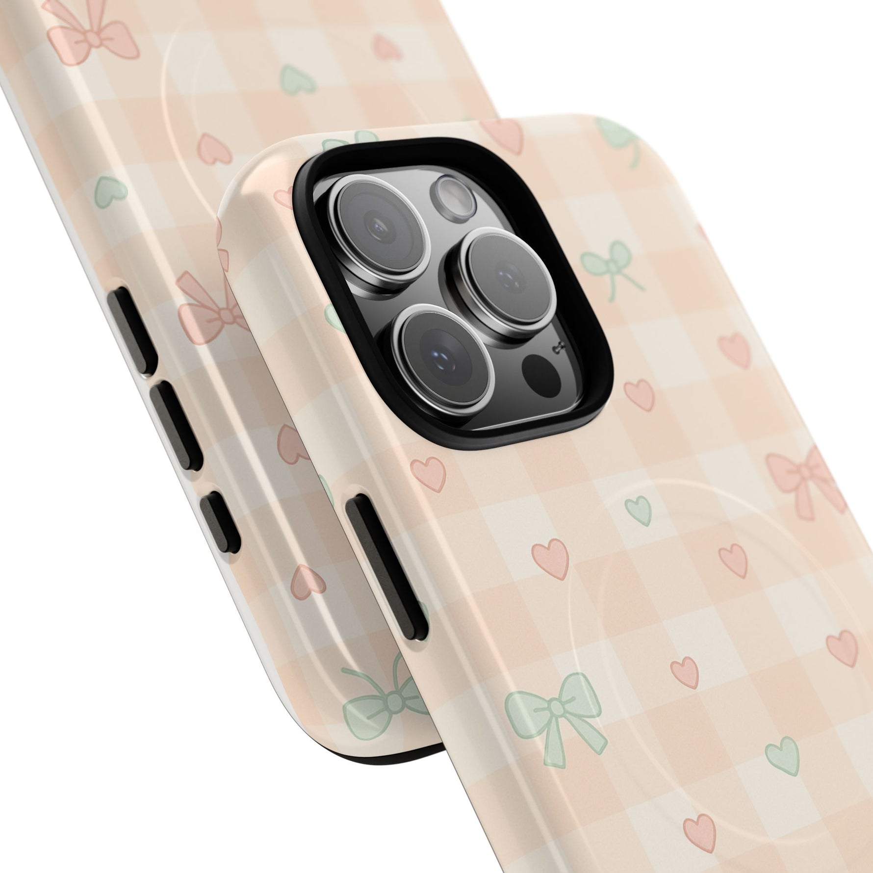Sweet Pastel Checkered Bows Case for iPhone | MagSafe - Shamo's
