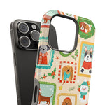 Cute Holiday Dogs MagSafe Compatible Impact-Resistant Phone Case - iPhone 17 Pro Max / Glossy - Shamo's