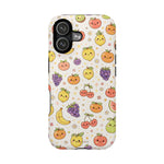 Cute Kawaii Fun Fruit Pattern Magnetic Impact-Resistant iPhone Case with MagSafe Compatibility