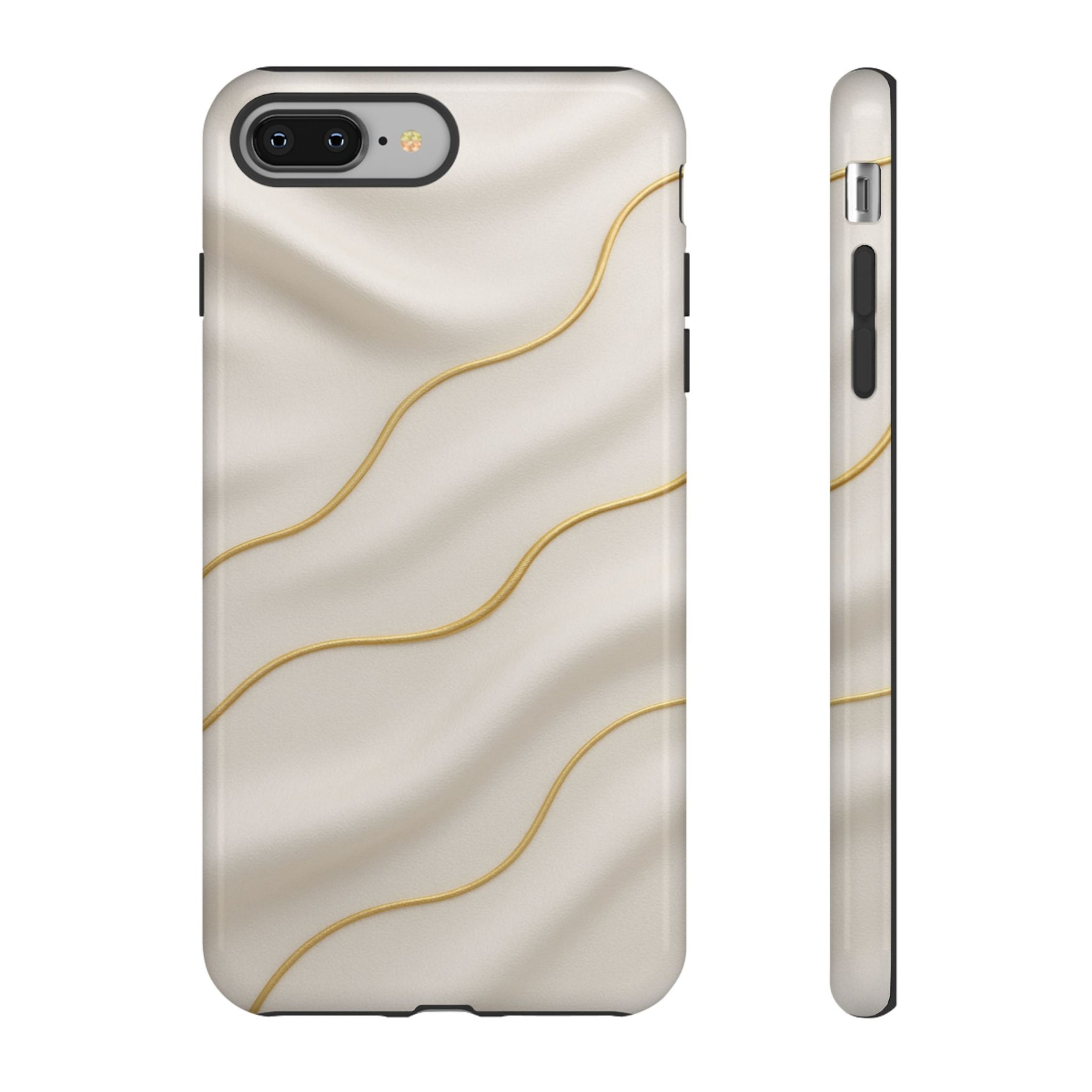 Elegant Gold Wave Tough iPhone Case - Shamo's