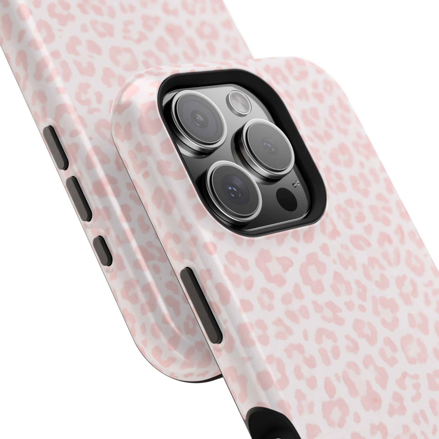 Pink Leopard Impact-Resistant iPhone Case | MagSafe