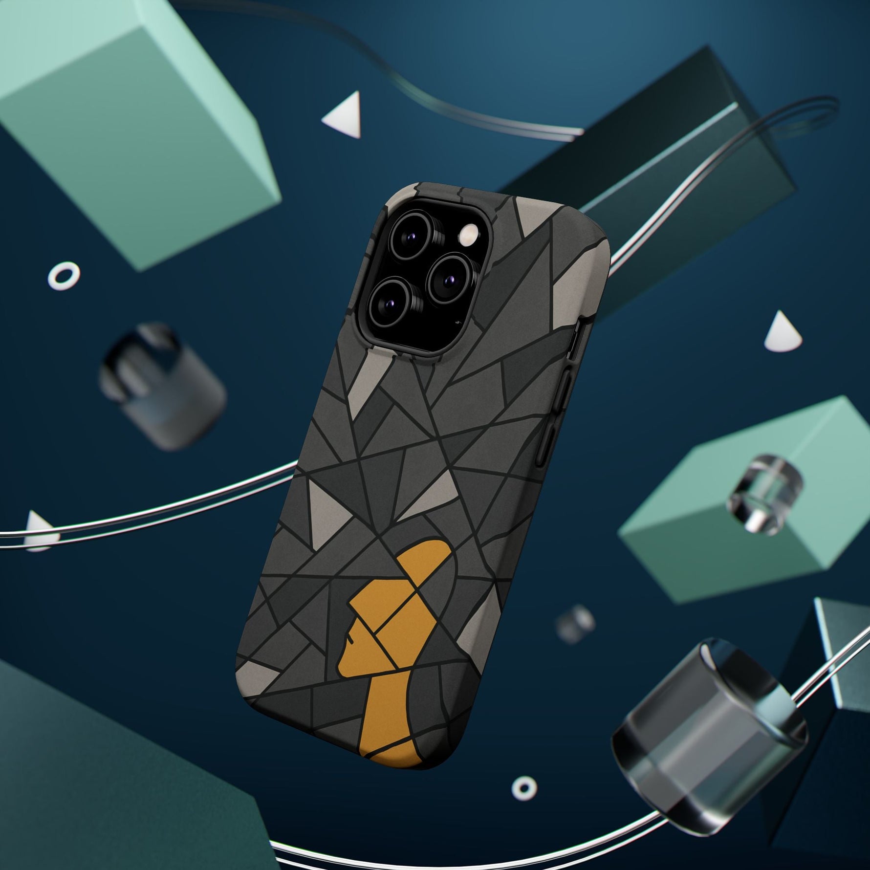 “Rebuilding Myself” Abstract iPhone Case — Magnetic MagSafe Impact-Resistant  Shamo's