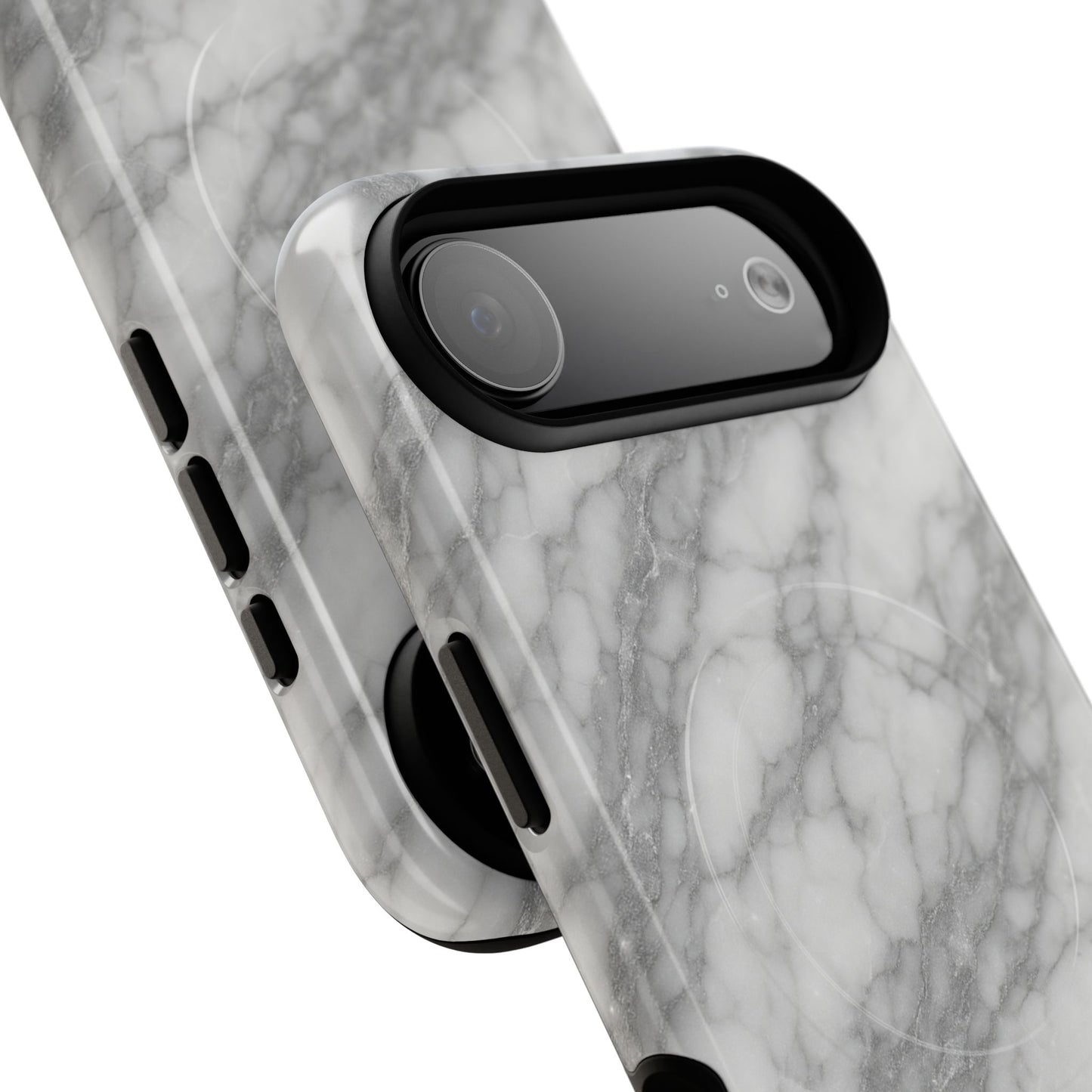 Silver Mist Marble iPhone Case with MagSafe