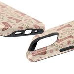 Floral Boots MagSafe Phone Case, glossy square triple-camera Pro model, port openings and edge details