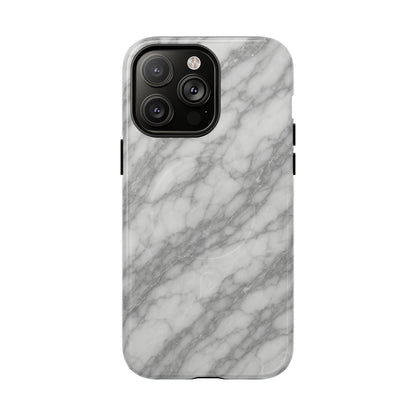 Silver Mist Marble iPhone Case with MagSafe - Shamo's