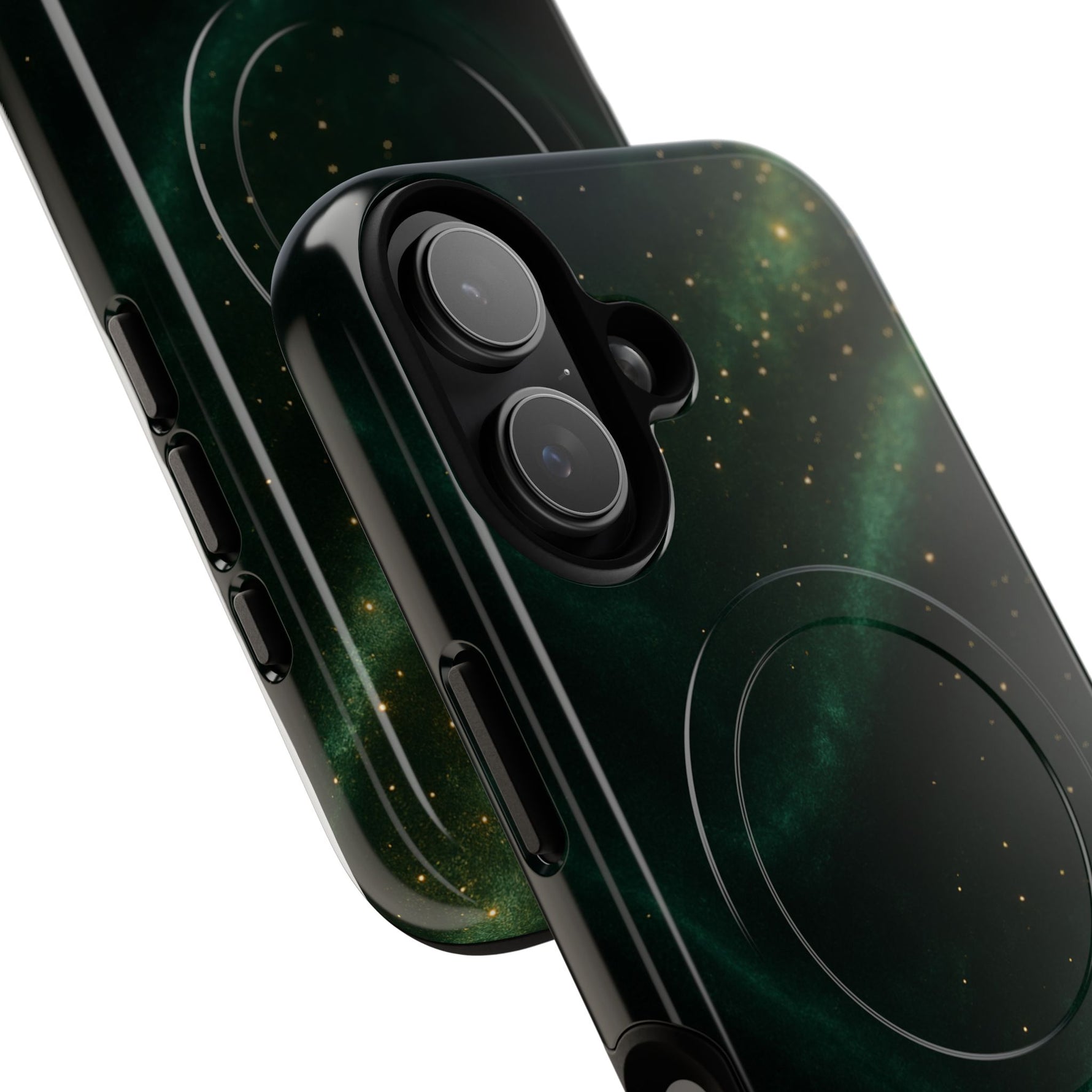 Luxury Series Emerald Galaxy iPhone Case with MagSafe - Shamo's