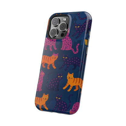 Colorful Cat Phone Case - MagSafe Impact-Resistant