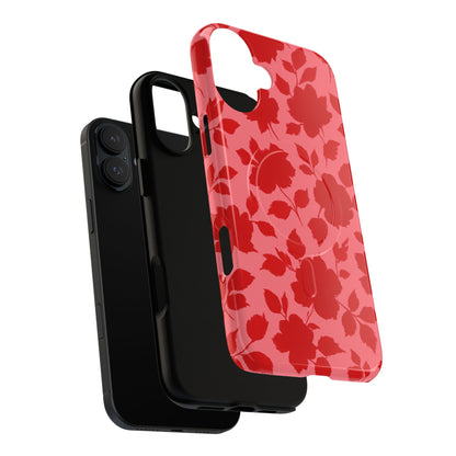 Red Floral Love iPhone Case (MagSafe compatible)