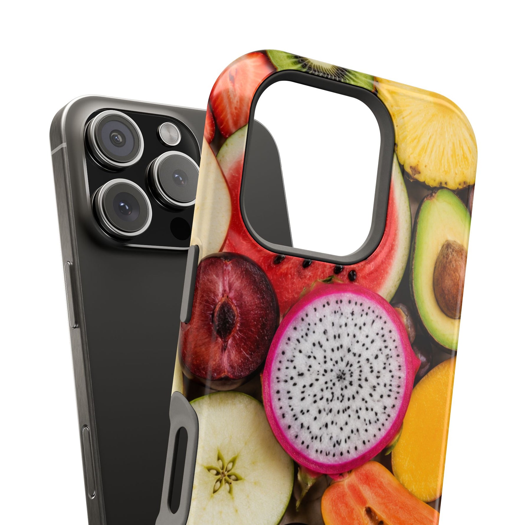 Tropical Fruit Magnetic Impact-Resistant Phone Case with MagSafe