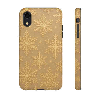 Golden Snowflake Holiday iPhone Case - Shamo's