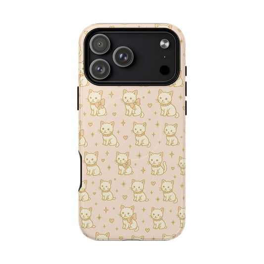 Cute Kawaii Cat Pattern iPhone Case with MagSafe - Shamo's