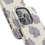 Cute Tiny Hippo Magnetic Impact-Resistant Phone Case