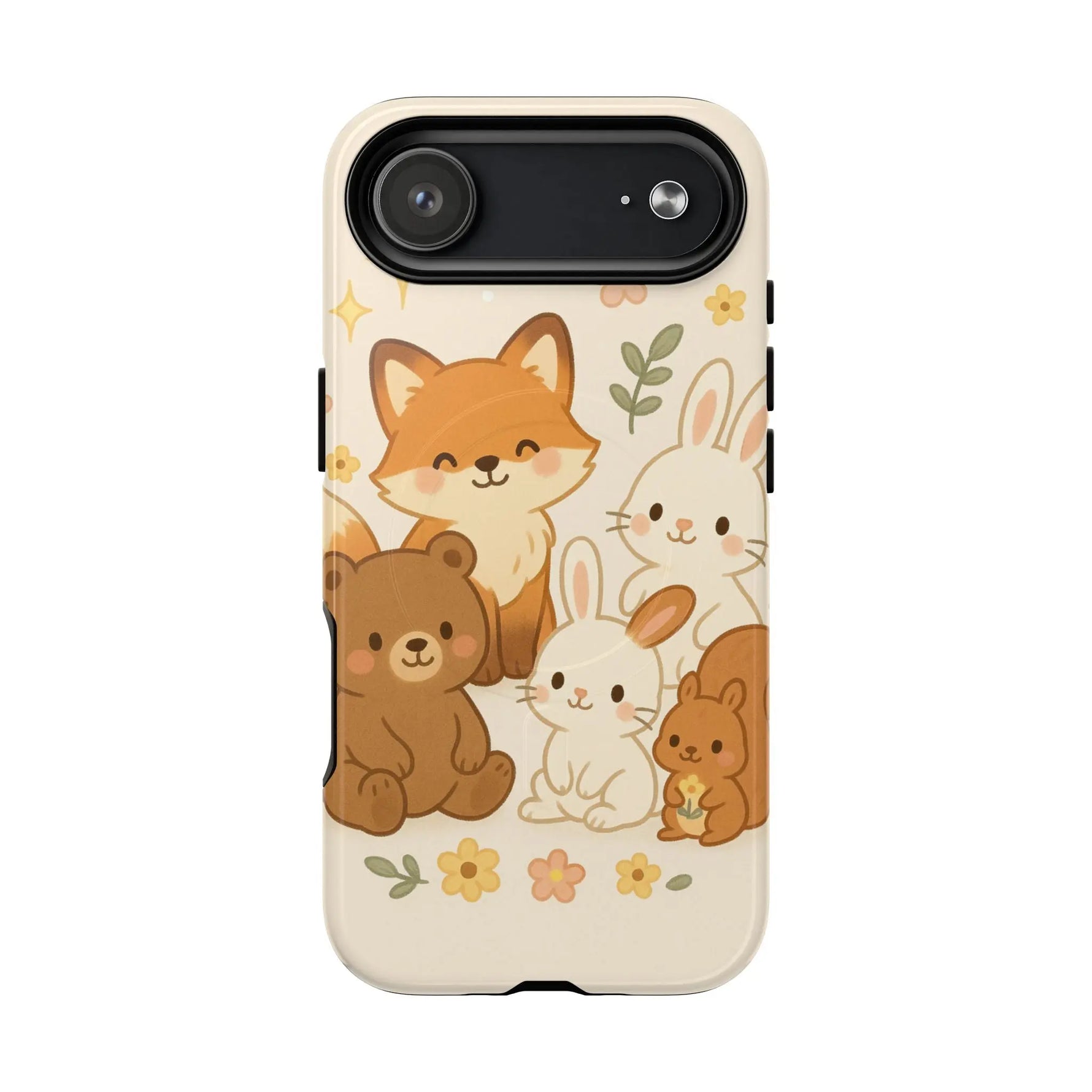 Forest Friends iPhone Case — Fox, Bear & Bunny Design. with MagSafe - Shamo's