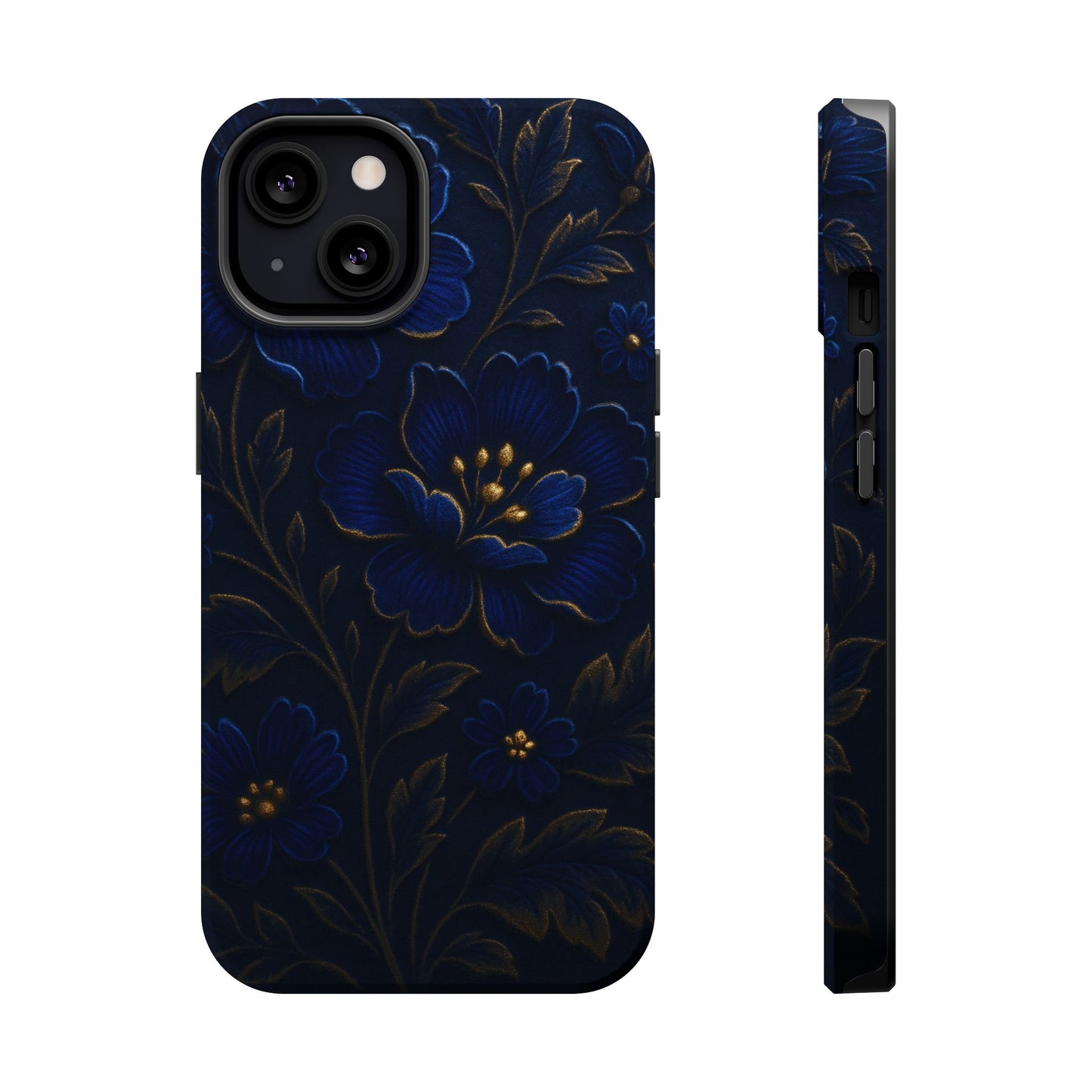 3D Velvet Night Flower iPhone Case | MagSafe