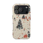 Winter Village Holiday Tough iPhone Case — Vintage Holidays & Snow Scene  Shamo's iPhone 17 Pro