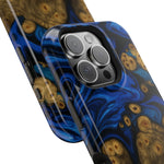 Blue Swirl & Burl Wood Impact iPhone Case | MagSafe compatible  Shamo's