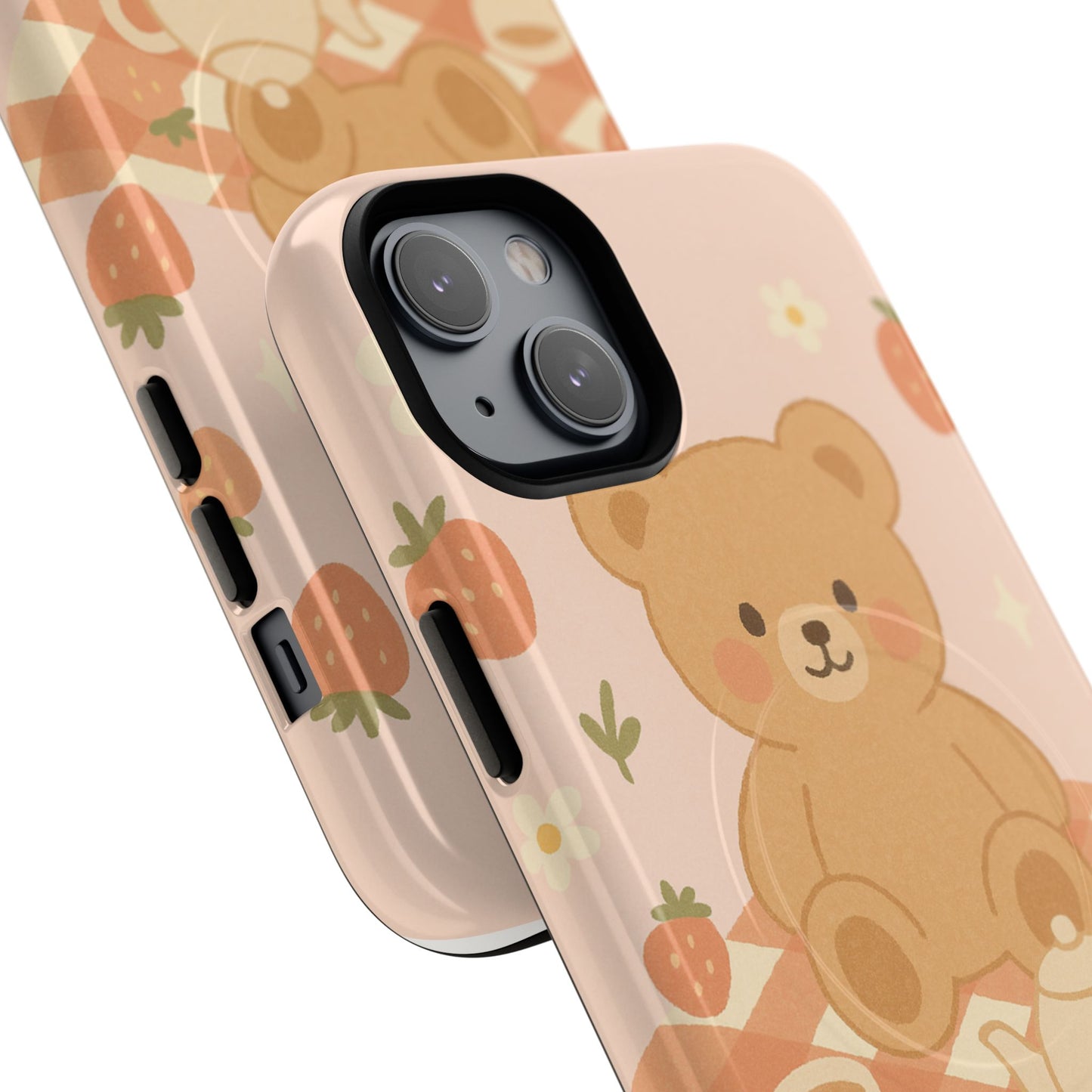 Blossom Bear Picnic iPhone Case with MagSafe