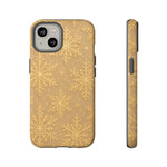 Golden Snowflake Holiday iPhone Case - Shamo's