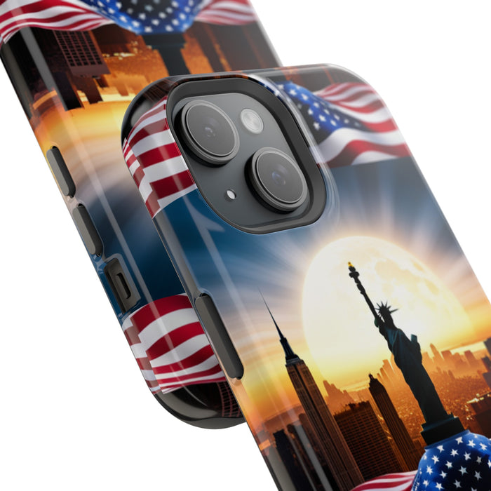 MagSafe American Flag Tough Phone Case: Show Your Patriotism in Style