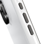 White Solid Color MagSafe Compatible Impact-Resistant Phone Case