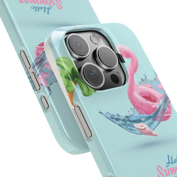 Slim Phone Cases with Hello Summer design