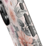 Floral Impact-Resistant Magnetic Phone Case
