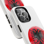 Tough Phone Cases with Albanian soccer flag - Shamo's