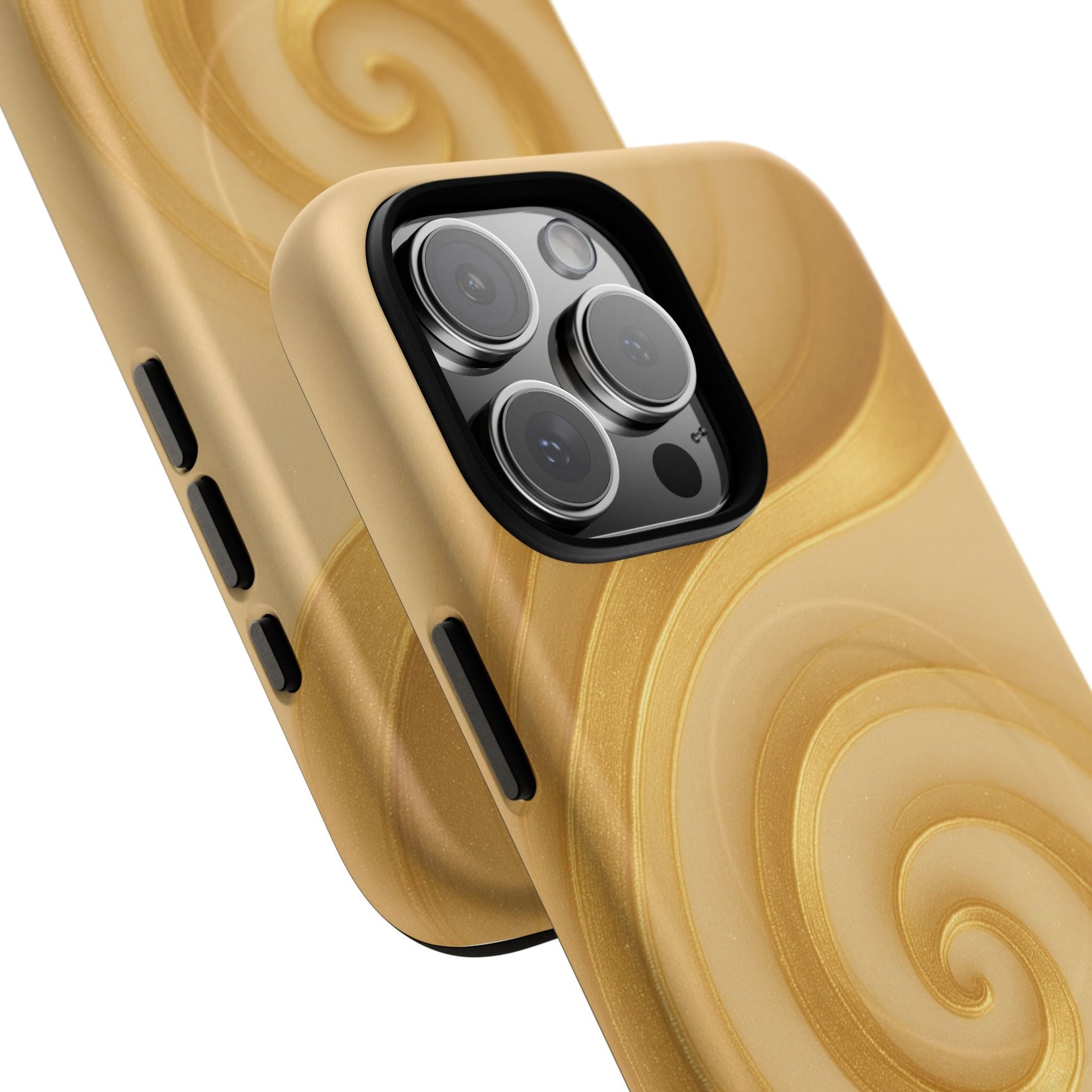 Luxury Series Swirl Gold iPhone Case compatible with MagSafe  Shamo's