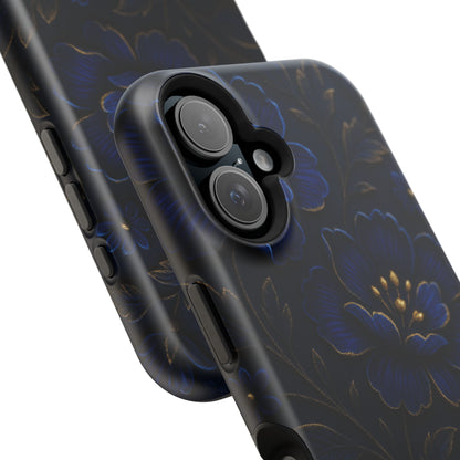 3D Velvet Night Flower iPhone Case | MagSafe