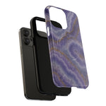 Purple Agate Marble iPhone Case with MagSafe  Shamo's