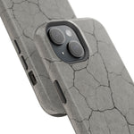 Cracked Concrete Texture iPhone Case with MagSafe compatibility