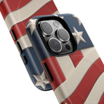 Patriotic iPhone Cases - MagSafe Tough American Flag Design - Shamo's