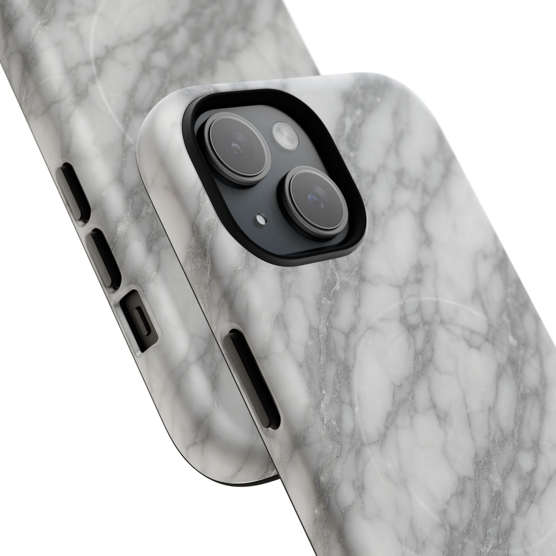 Silver Mist Marble iPhone Case with MagSafe - Shamo's