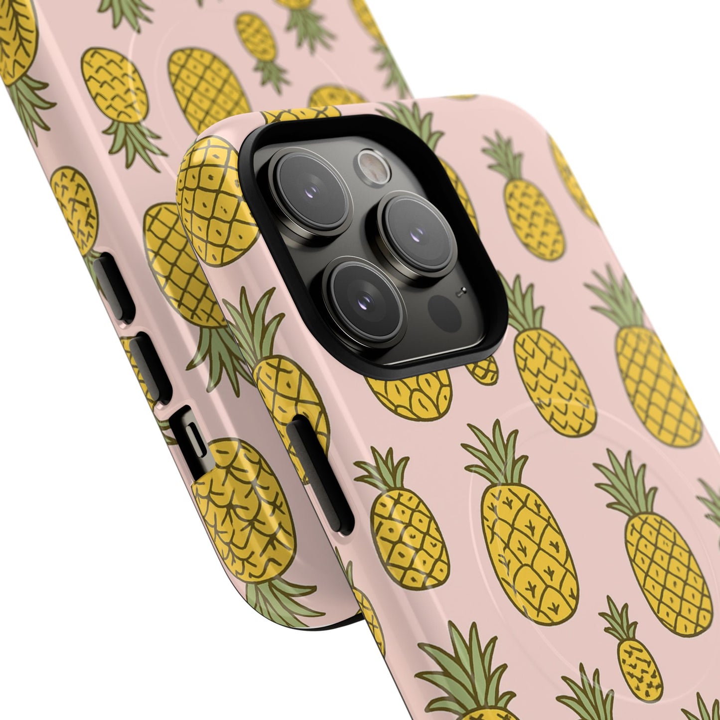 Pineapple Pattern Fruit Case for iPhone | MagSafe Compatible