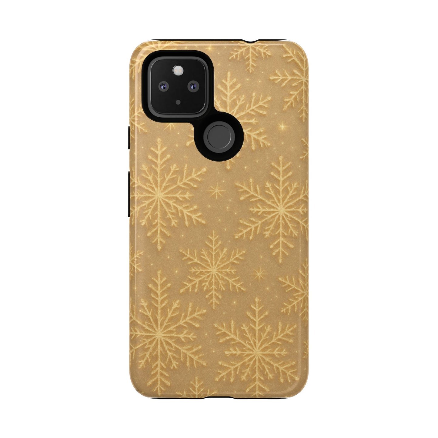 Golden Snowflake Holiday iPhone Case
